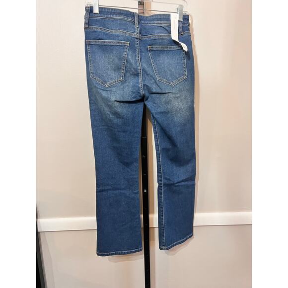 Current/Elliott The Lou High Rise Denim Cropped Flare Jeans Mina Womens 26 NWT - Picture 3 of 7